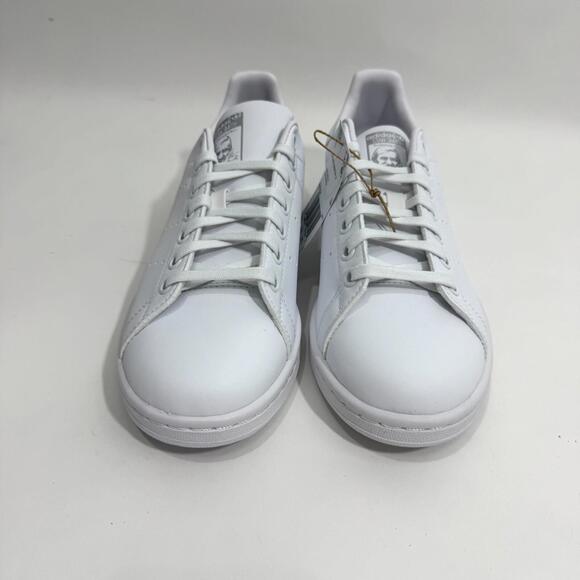 Adidas Originals Big Kid’s Size 6 Cloud White Silver Metallic Stan Smith Sneaker - Picture 5 of 11